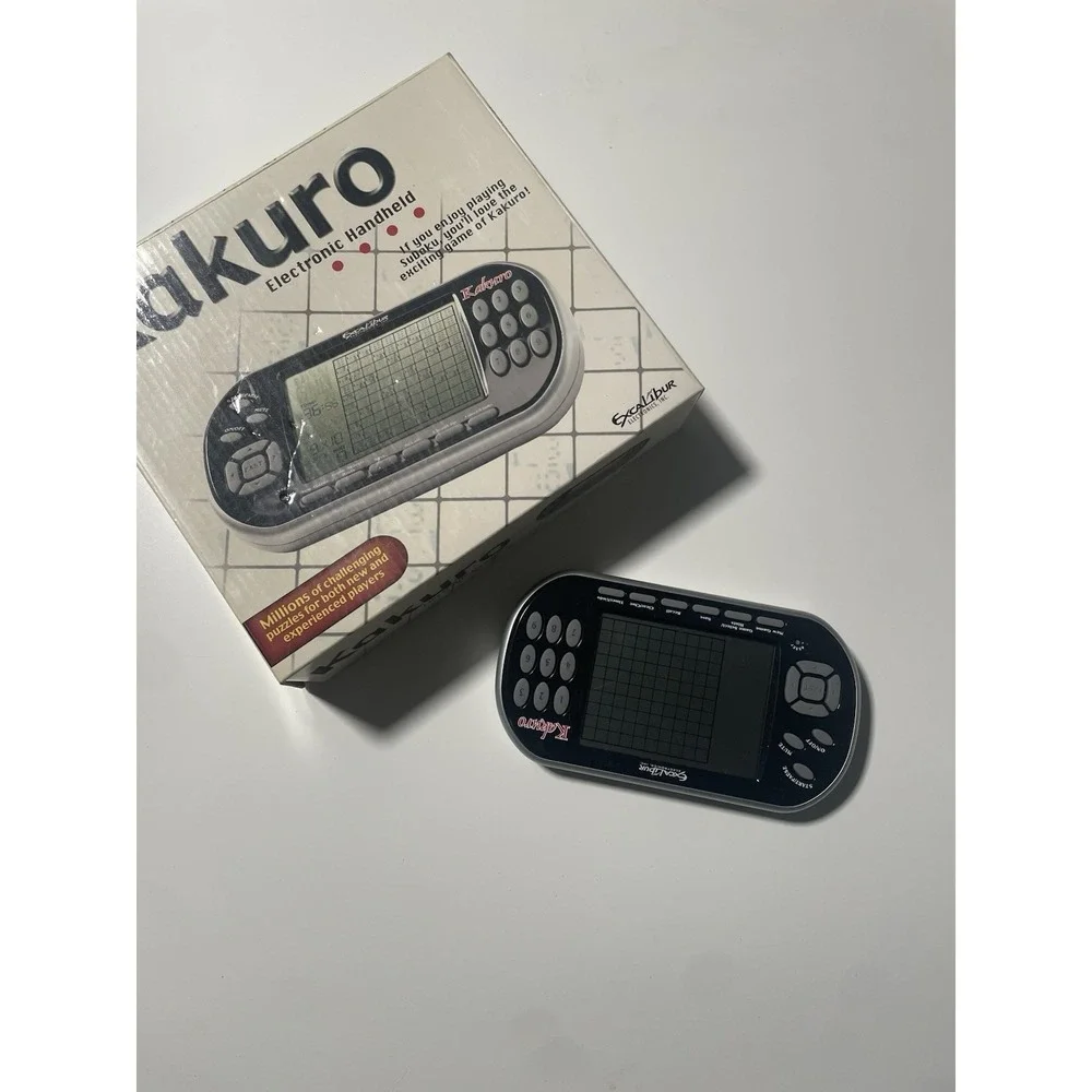 Excalibur Kakuro Electronic Handheld Puzzle Game Portable Digital Brain Teaser